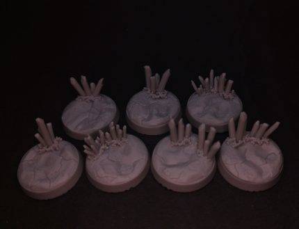 Crystal Bases 25mm rund