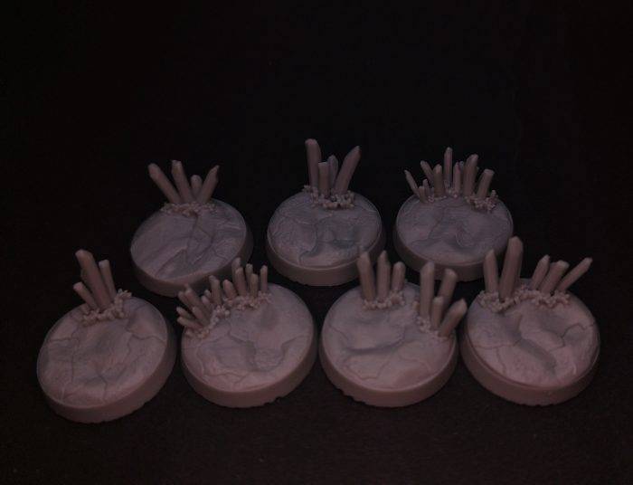Crystal Bases 25mm rund