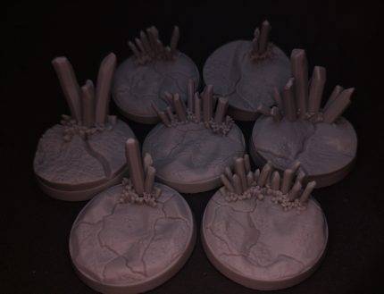 Crystal Bases 40mm rund