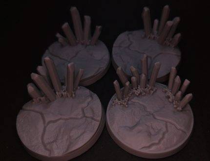 Crystal Bases 50mm rund
