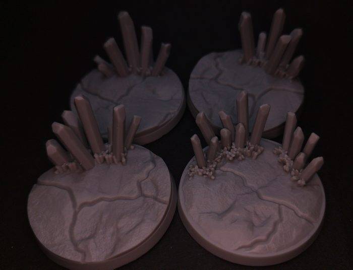 Crystal Bases 50mm rund