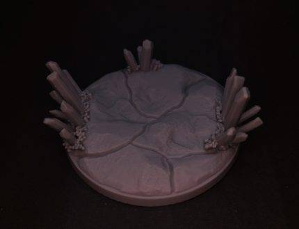 Crystal Base 80mm rund